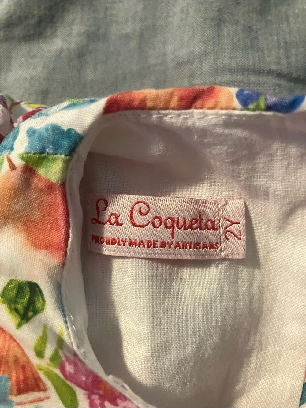 La Coqueta Baby Floral Fruit Print Ruffled One-Piece Romper